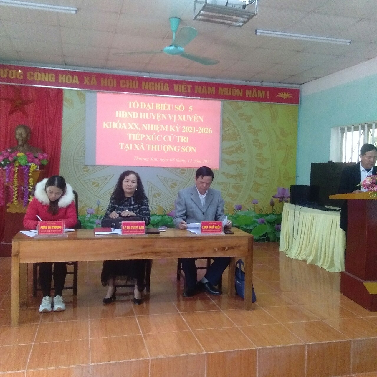 Tổ Đại biểu số 5, HĐND huyện Vị Xuyên TXCT tại xã Thượng Sơn